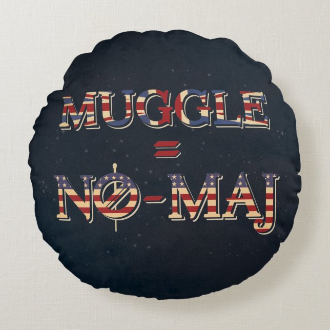 MUGGLE™ = NO-MAJ™ ROND KUSSEN (Voorkant)