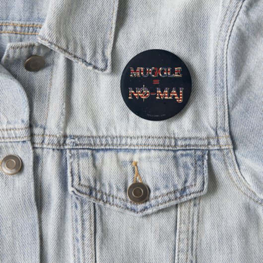 MUGGLE™ = NO-MAJ™ RONDE BUTTON 5,7 CM (In situ)