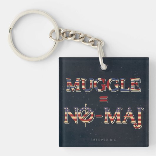 MUGGLE™ = NO-MAJ™ SLEUTELHANGER (Voorkant)