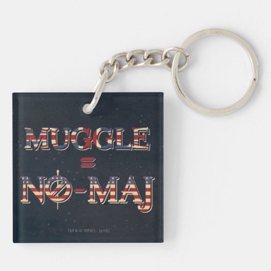 MUGGLE™ = NO-MAJ™ SLEUTELHANGER (Achterkant)