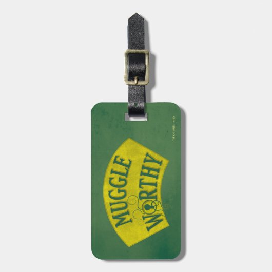 MUGGLE WORTHY™ BAGAGELABEL (Voorkant verticaal)