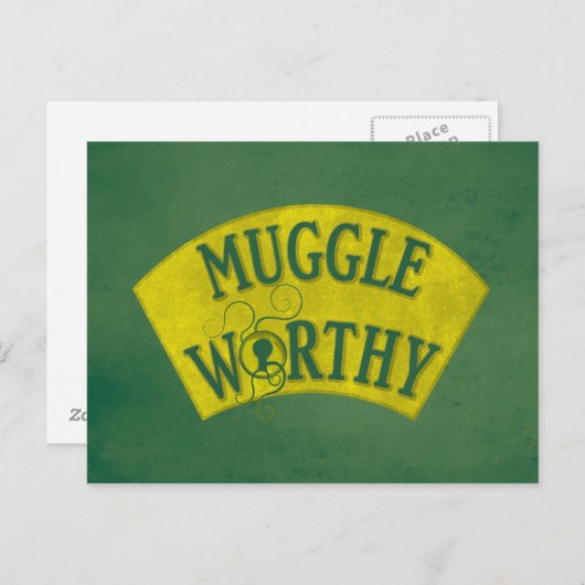 MUGGLE WORTHY™ BRIEFKAART (Voorkant / Achterkant)