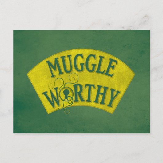 MUGGLE WORTHY™ BRIEFKAART (Voorkant)