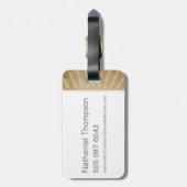 MUGGLE WORTHY™ Lock Bagagelabel (Achterkant verticaal)