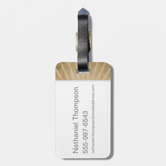 MUGGLE WORTHY™ Lock Bagagelabel (Achterkant verticaal)