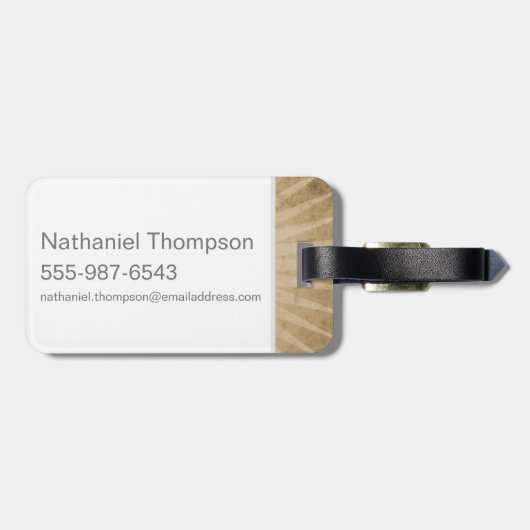 MUGGLE WORTHY™ Lock Bagagelabel (Achterkant horizontaal)