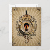 MUGGLE WORTHY™ Lock Briefkaart (Voorkant / Achterkant)