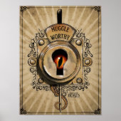 MUGGLE WORTHY™ Lock Poster (Voorkant)