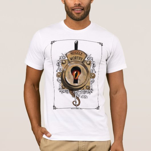MUGGLE WORTHY™ Lock T-shirt (Voorkant)
