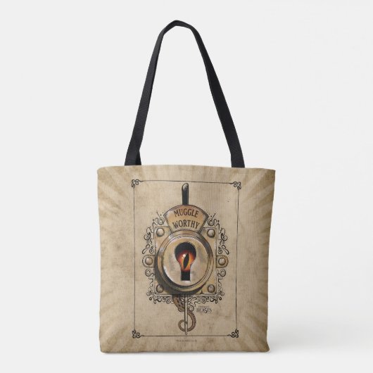 MUGGLE WORTHY™ Lock Tote Bag (Achterkant)