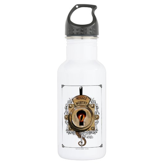 MUGGLE WORTHY™ Lock Waterfles (Voorkant)
