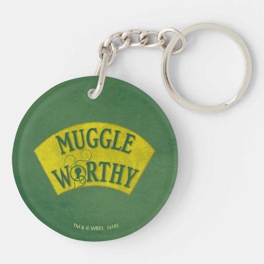 MUGGLE WORTHY™ SLEUTELHANGER (Achterkant)