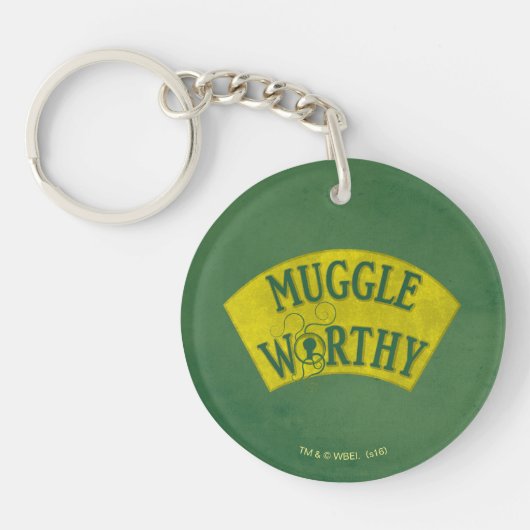 MUGGLE WORTHY™ SLEUTELHANGER (Voorkant)