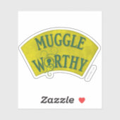 MUGGLE WORTHY™ STICKER (Vel)
