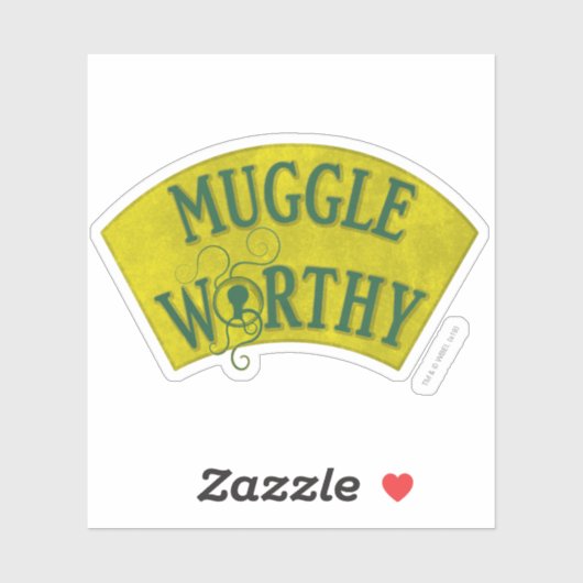 MUGGLE WORTHY™ STICKER (Vel)