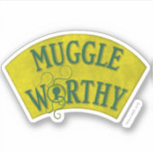 MUGGLE WORTHY™ STICKER (Voorkant)