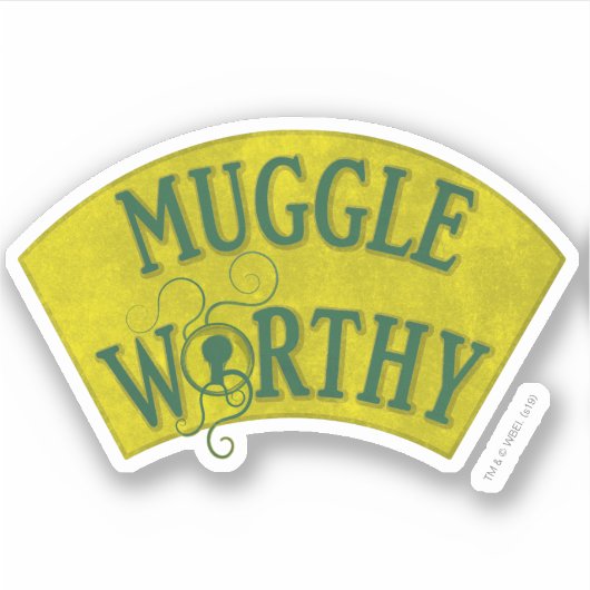 MUGGLE WORTHY™ STICKER (Voorkant)