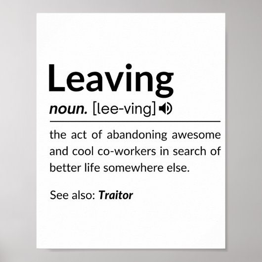 Muggrappige medewerker die de mok van koffie verla poster (Voorkant)