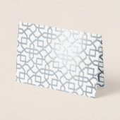 Mughal Architectuur Islamitische bruiloft uitnodig Folie Kaarten (Voorkant)