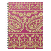 Mughal art werkt. Indiaans traditioneel antiek gou Notitieboek (Voorkant)