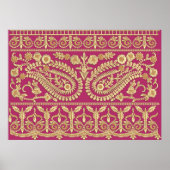 Mughal art werkt. Indiaans traditioneel antiek gou Poster (Voorkant)