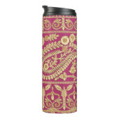 Mughal art werkt. Indiaans traditioneel antiek gou Thermosbeker (Geroteerd rechts)