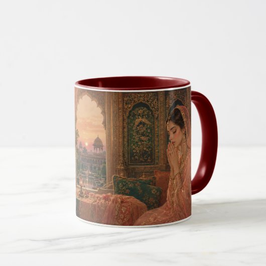 Mughal-avondgebedskunst. Mok (Voorkant rechts)