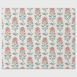 Mughal Bloem Butta Cadeaupapier