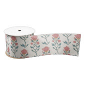 Mughal Bloem Butta Satijnen Lint (Spoel)