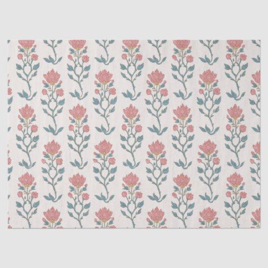 Mughal Bloem Butta Tissuepapier (Voorkant)
