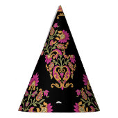 Mughal bloemenpaisley, naadloos ontwerp. feesthoedjes (Links)