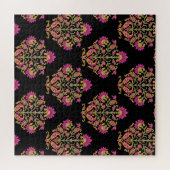 Mughal bloemenpaisley, naadloos ontwerp. legpuzzel (Horizontaal)