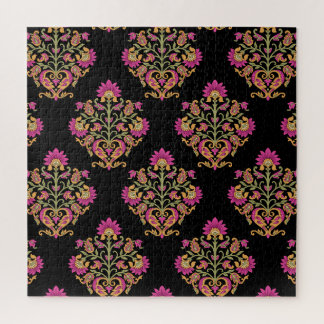 Mughal bloemenpaisley, naadloos ontwerp. legpuzzel