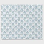 Mughal Bloom in Slate and Green Cadeaupapier (Vlak)