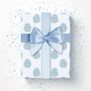 Mughal Bloom Stip in Leisteen en Groen Cadeaupapier
