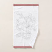 Mughal Design on a Bathroom Towel Set Bad Handdoek (Handdoek)