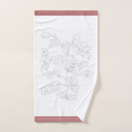 Mughal Design on a Bathroom Towel Set Bad Handdoek (Handdoek)