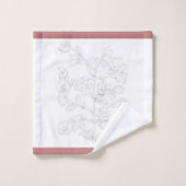 Mughal Design on a Bathroom Towel Set Bad Handdoek (Wasdoekje)