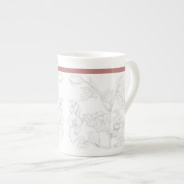 Mughal Design on a Bone China Mug Porselein Kop