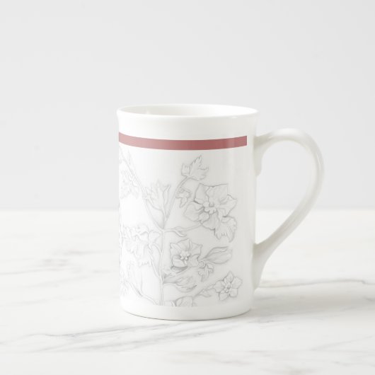 Mughal Design on a Bone China Mug Porselein Kop (Rechts)