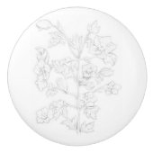 Mughal Design on a Ceramic Knob Keramische Knop (Voorkant)