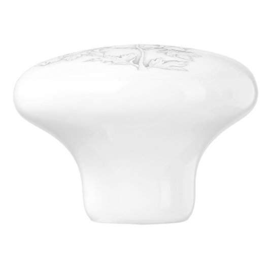 Mughal Design on a Ceramic Knob Keramische Knop (Zijkant)