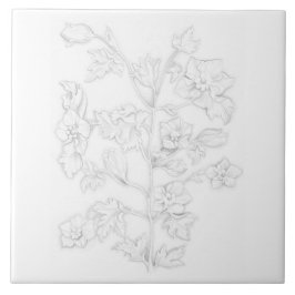 Mughal Design on a Ceramic Tile Tegeltje