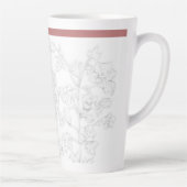 Mughal Design on a Large Latte Mug Latte Mok (Rechts)