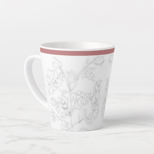 Mughal Design on a Small Latte Mug Mok (Linkerhoek)