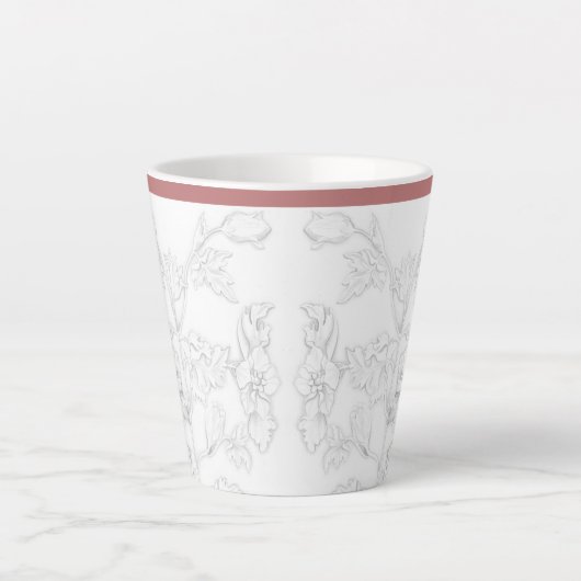 Mughal Design on a Small Latte Mug Mok (Voorkant)