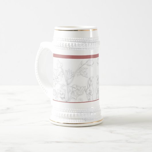 Mughal Design on a Stein Bierpul (Voorkant links)