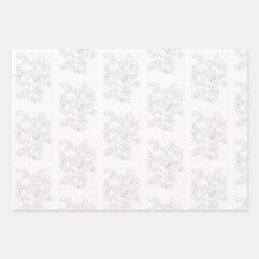 Mughal Design on a Wrapping Paper Set of 3 (Voorkant 3)