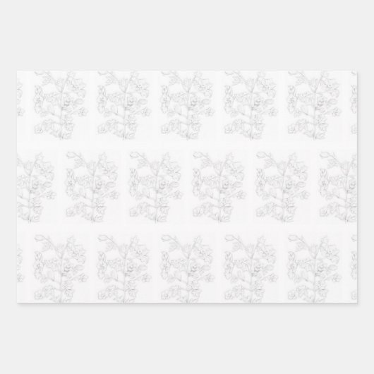 Mughal Design on a Wrapping Paper Set of 3 (Voorkant 2)