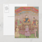 Mughal Emperor Babur en zijn zoon Humayan Briefkaart (Voorkant / Achterkant)